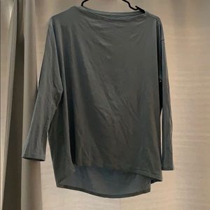 LULULEMON light blue baggy boat neck 3/4 sleeve